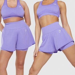 Gymshark Lavender Athletic Shorts